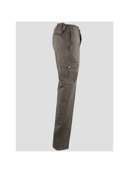Spodnie cargo Kiton brązowe