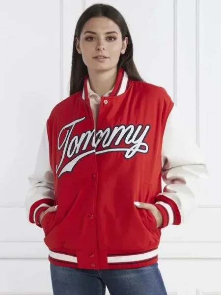 Tommy Jeans Geacă bomber roșu
