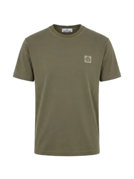 Tricou Stone Island cu strasuri verde