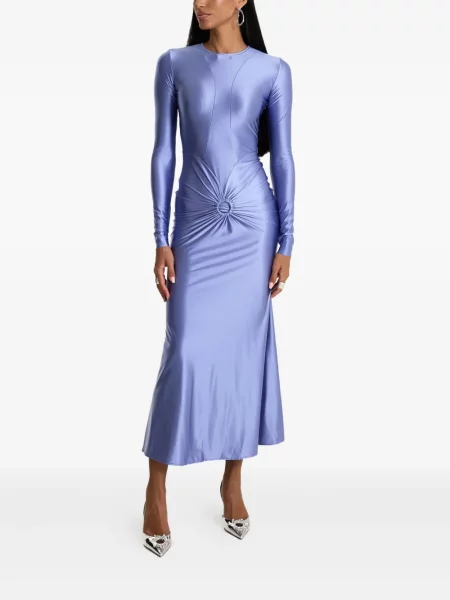 Rochie maxi Moos Studio până la genunchi de costum violet