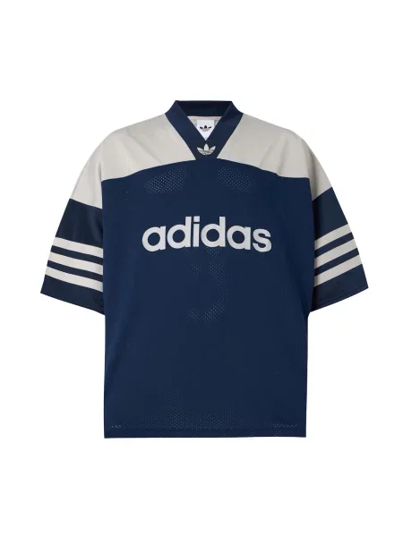 ADIDAS ORIGINALS Tricou Adicolor Oversized Football crem / marin albastru