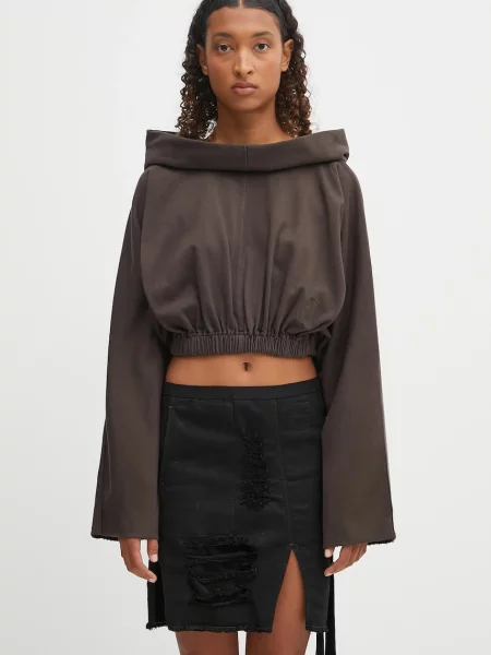 Rick Owens DRKSHDW hanorac de Cropped Hooded Tunic