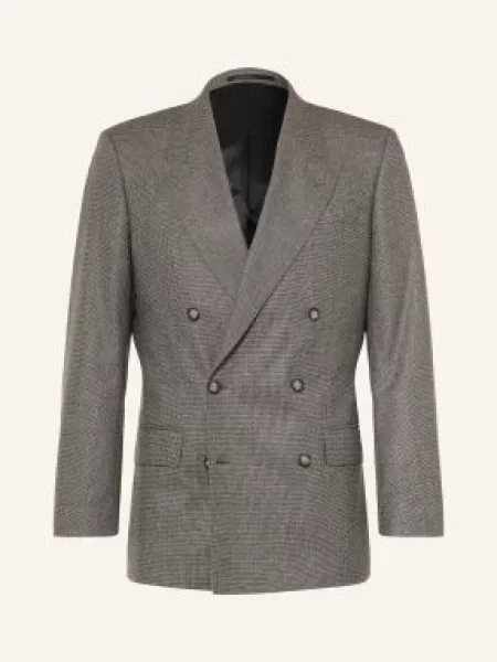 Boss Marynarka Garniturowa O Kroju Extra Slim Fit braun brązowa