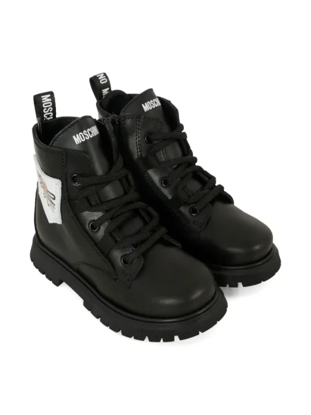 Botki dziecięce Moschino czarne