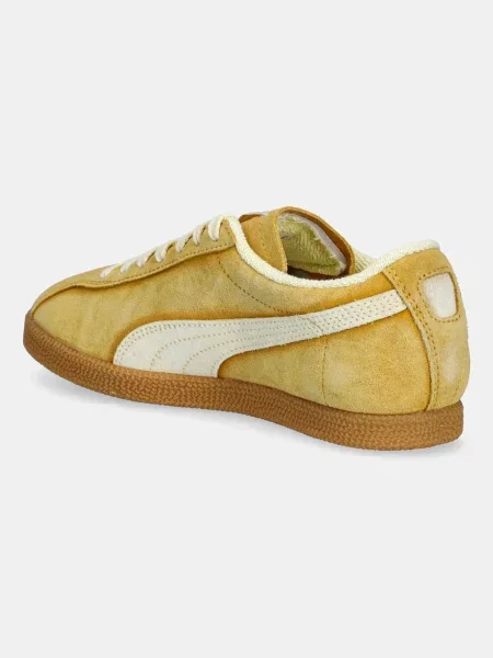 Замшевые кроссовки Puma желтые