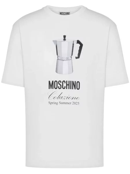 Tricou Moschino cu imagine alb