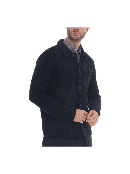 Sweter Paoloni wełniany niebieski