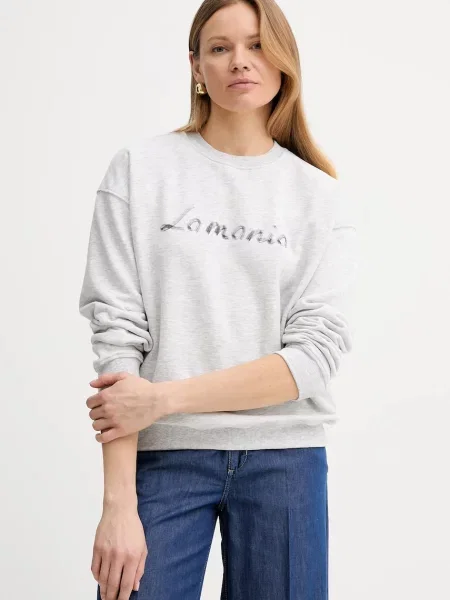 La Mania bluză FIORA cu imprimeu FIORA gri