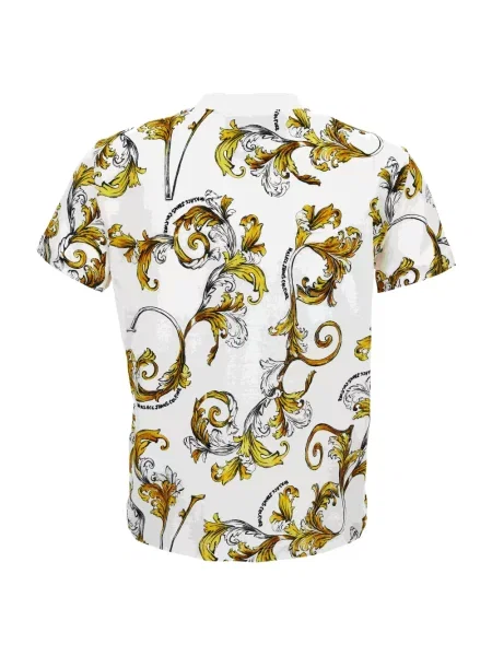 Koszulka Versace Jeans Couture z nadrukiem biała
