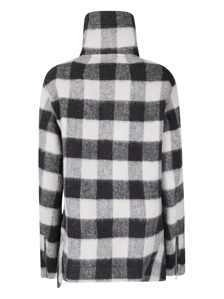 Geacă Rick Owens în carouri negru