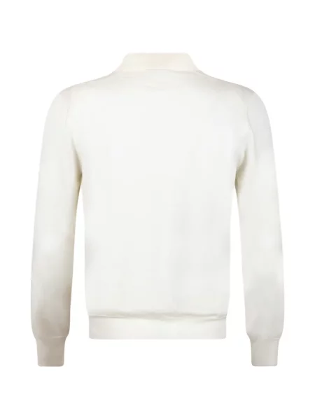 Gulerat tricou polo Gran Sasso alb
