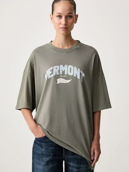 HUGO Blue tricou de damă din Oversized albastru