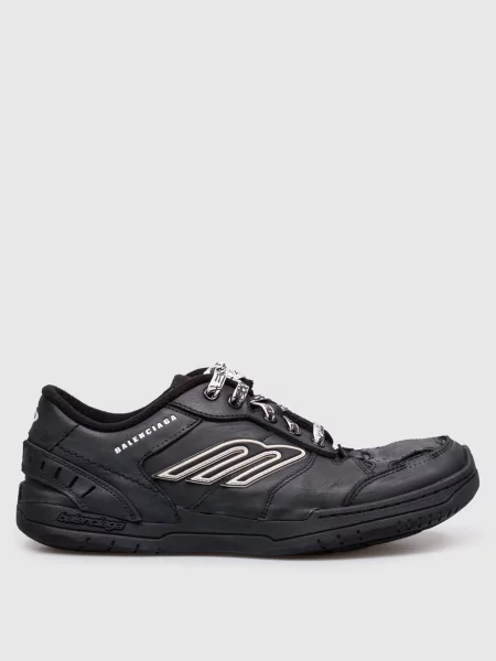 Кожаные кроссовки Balenciaga черные