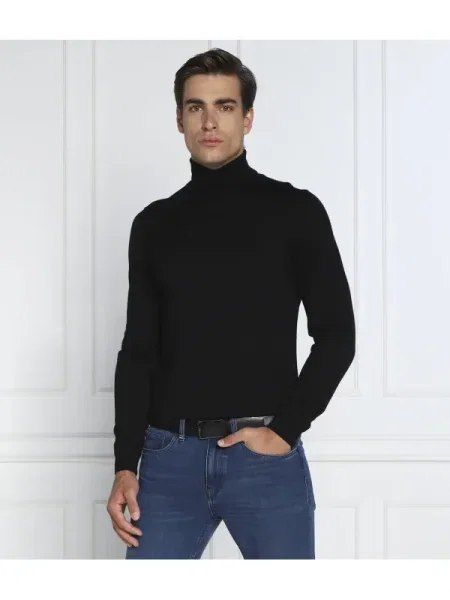 BOSS Pulover Musso' negru
