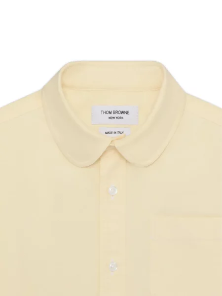 Dětska košile s krátkým rukávem Thom Browne žlutá