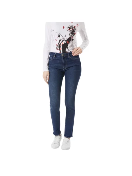 Skinny jeansy skinny Gas niebieskie