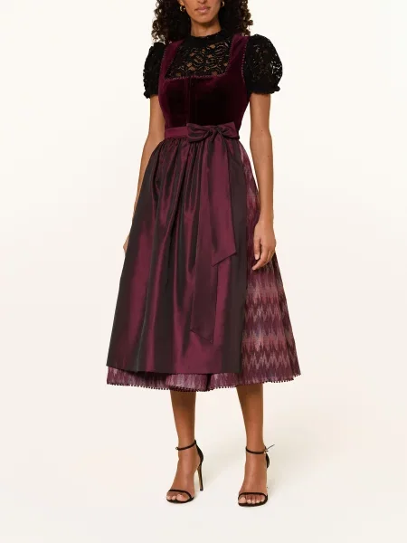 Kinga Mathe Bluzka Bawarska Pina Z Dziurkowanej Koronki schwarz czarna