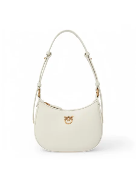 Mała mały torebka skórzana Pinko biała