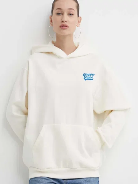 Bluza Kaotiko Happy Place ivory beżowa