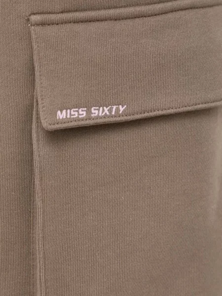 Pantaloni cargo Miss Sixty cu broderie maro