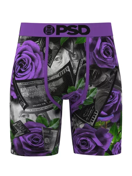 PSD Boxerky tmavě / fialová šedá