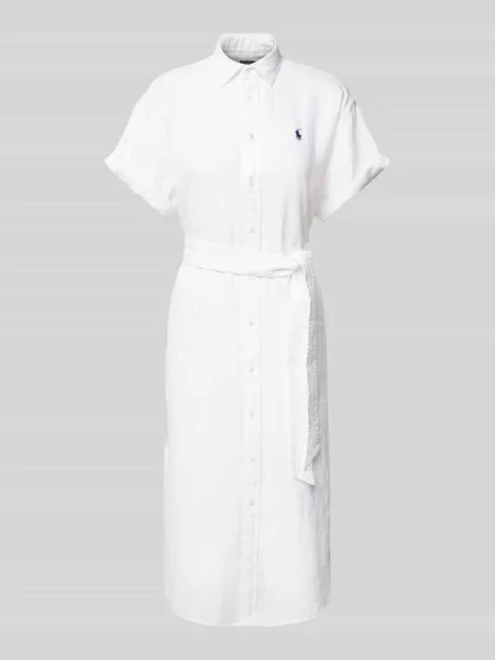 Sukienka Polo Ralph Lauren z krótkim rękawem biała
