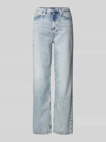 Tommy Jeans jeansy high waist niebieskie
