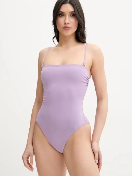 Calvin Klein Jednodílné plavky fialové