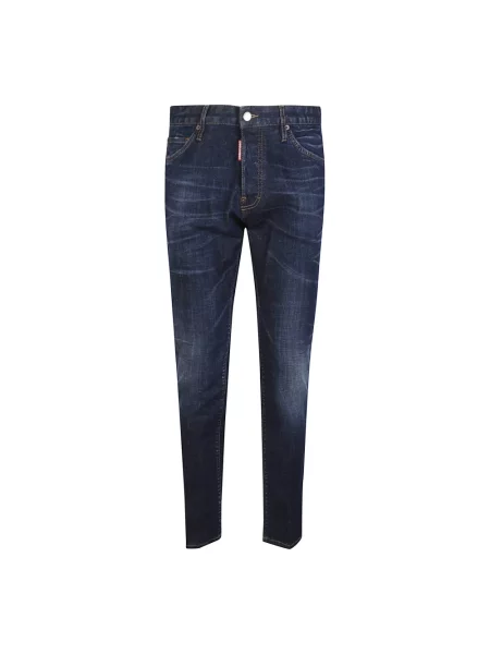 Jeansy Dsquared2 typu teddy niebieskie