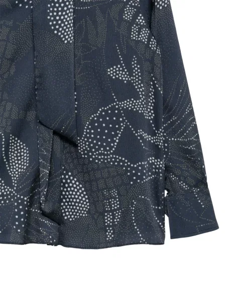 Риза Emporio Armani на точки връзки синьо