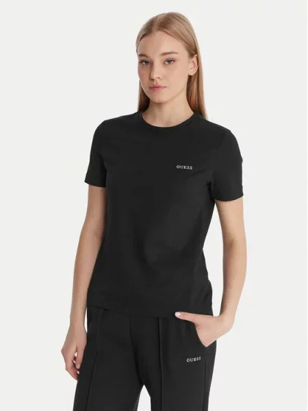 Sportska majica Guess kratki rukavi crna