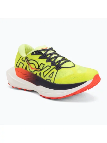 Încălțăminte de alergare pentru femei HOKA Rocket X Trail neon yuzu/neon flame