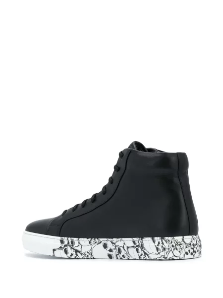 Sneakerși Philipp Plein cu imagine negru