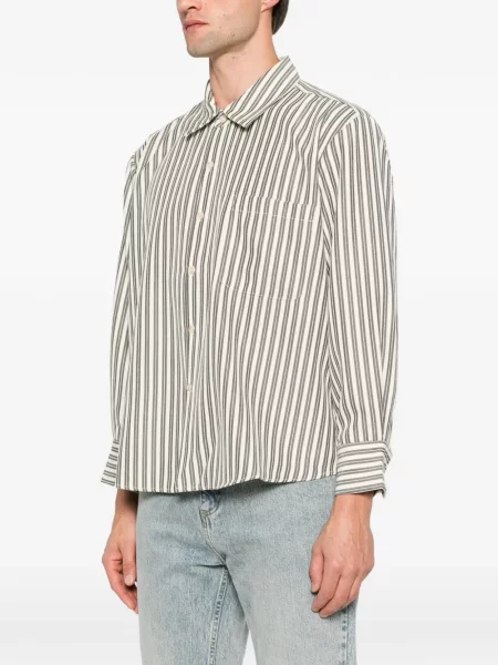 Cămașă Found cu dungi din țesătură twill
