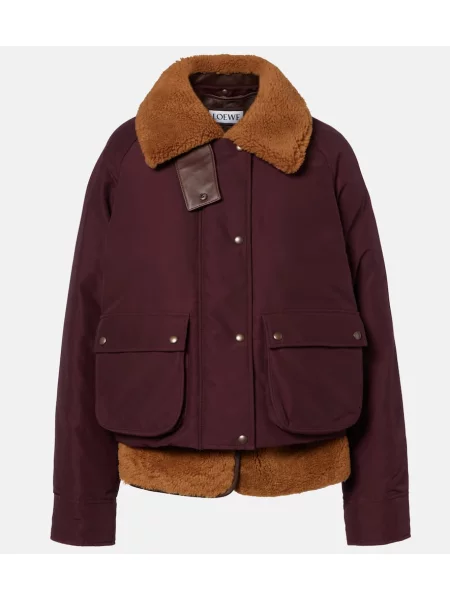 Geacă cu puf Loewe bordo
