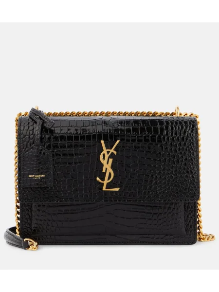 Geanta de piele Saint Laurent din piele negru
