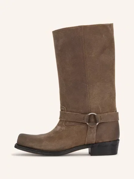 Golden Goose Motorkářské Kozačky černošedá