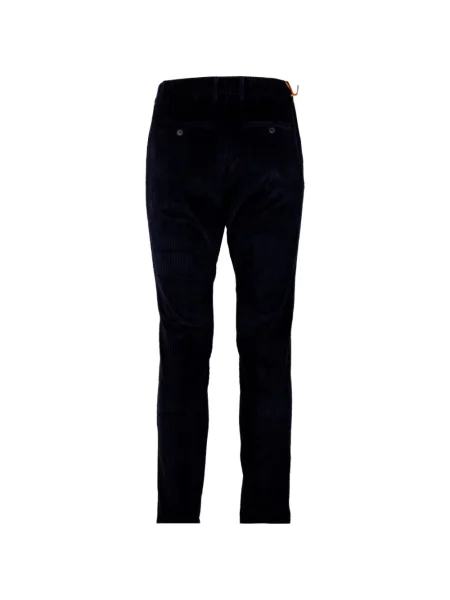 Pantaloni Cruna de catifea cord cu cordon albastru