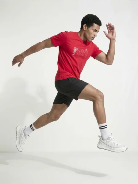 Sinsay slim fit tričko s krátkým rukávem SNSY PERFORMANCE červená