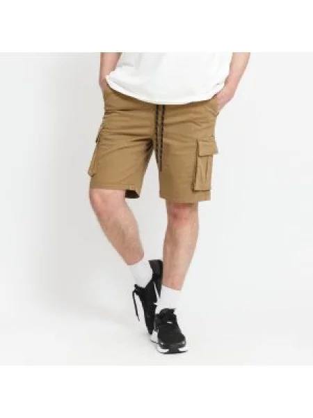 Plátěné kraťasy Urban Classics Drawstring Cargo Shorts Dark Beige béžové