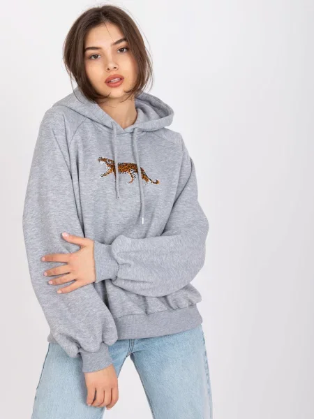 Mikina Ex Moda sivá
