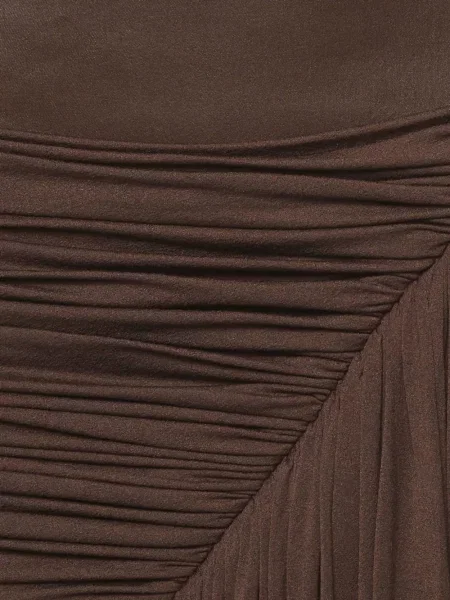 Rochie maxi 424 drapată maro