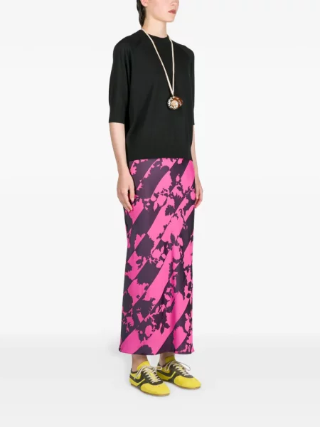 Pulover Dries Van Noten din lână merinos negru