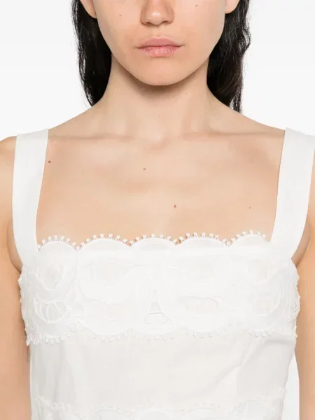Rochie Self-portrait din dantelă de costum alb