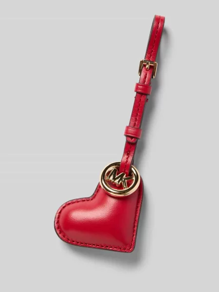 Zawieszka ze sprzączką i aplikacją z logo Michael Michael Kors czerwona