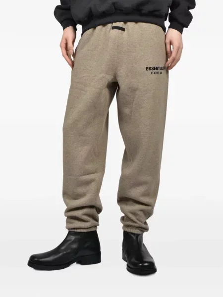 Pantaloni Essentials cu imagine alergare maro