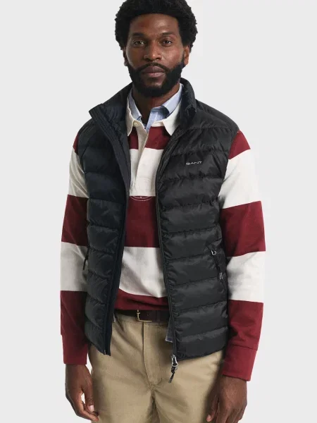 Пуховый жилет Gant черный