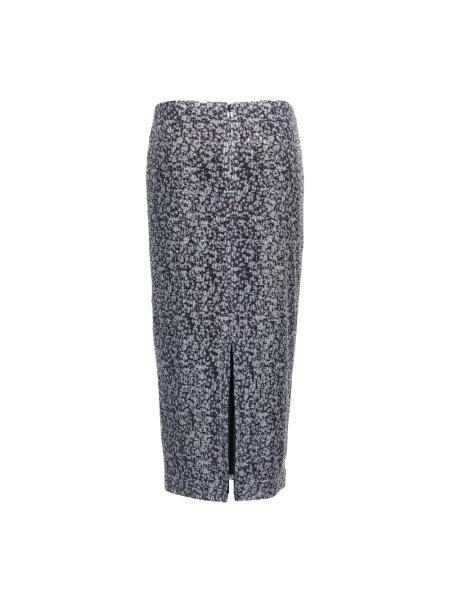 Osłona wielobarwność spódnica midi Rotate Birger Christensen do kolan fioletowa