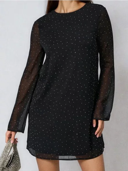 Мінісукня зі стразами чорний