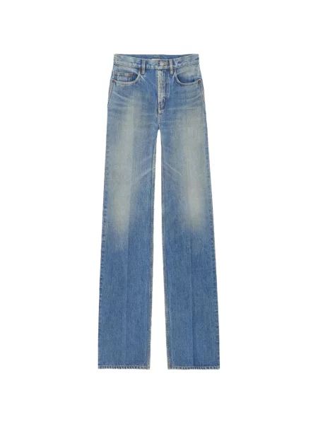 Jeansy dzwony Saint Laurent dzwony niebieskie